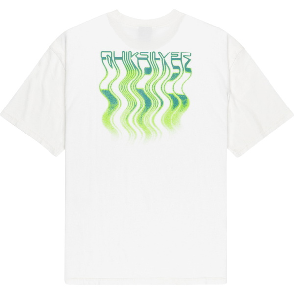 2026 Quiksilver Mens Hw Melt Away Short Sleeve Tee EQYZT08200 - Snow White